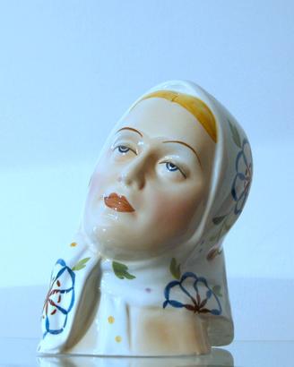 Ceramica A. RONZAN Donna con velo 1940 - Lenci Art