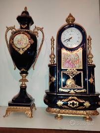 Vaso e orologio Limoges