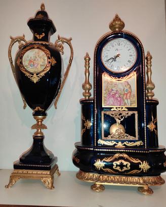Vaso e orologio Limoges