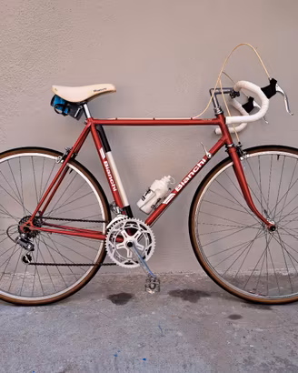 Bici da corsa vintage bianchi rekord 838+cerchioni