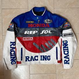 Giacca da moto im vera pelle Repsol Honda