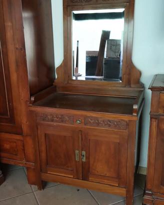 ANTICA CREDENZA TOILETTE SPECCHIO