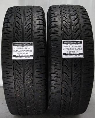 2 PNEUMATICI USATI 215/65R15 104T ULTRA GRIP GOODY