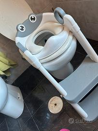Riduttore WC per Bambini con Scaletta e Manici