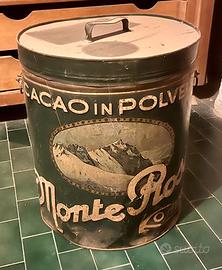 Bidone in latta Cacao Monte Rosa