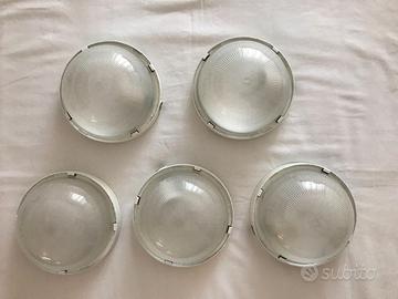 Plafoniere luci esterne rotonde in vetro Q.tà 02