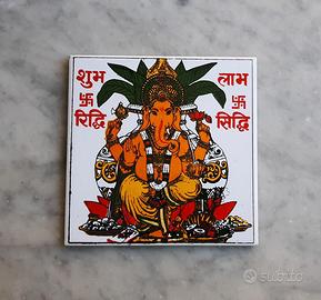 Piastrella decorativa indiana con Ganesh