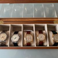 Collezione 5 cronografi anni 40/50 ruota a colonne