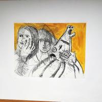 Bruno Cassinari rara e originale acquaforte