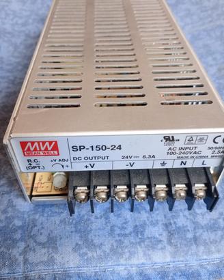 Alimentatore da V 220  >>  24 volt 6,3A (Meanwell)