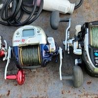 Mulinelli elettrici e attrezzatura pesca in barca