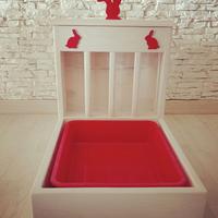 Fieniera in legno per conigli 