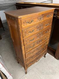Cassettone antico 7 cassetti legno