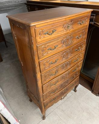 Cassettone antico 7 cassetti legno