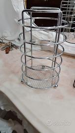 Porta mestoli in acciaio 