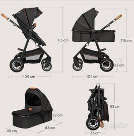 Passeggino trio 0-22kg