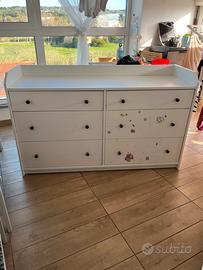 Cassettiera IKEA HAUGA 6 cassetti bianca
