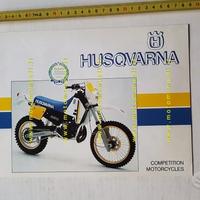 Husqvarna modelli Cross Enduro 1987 depliant moto