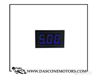 Mini Led blù Digital Voltmetro Tester Batteria Mot