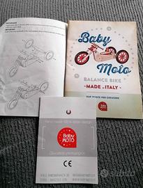 Baby moto in legno