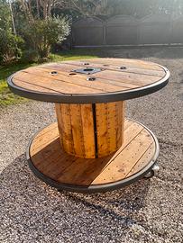 Tavolo bobina in legno