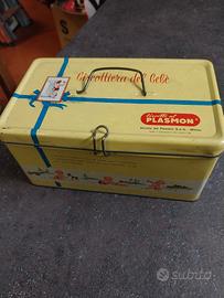 scatola latta vintage biscotti plasmon