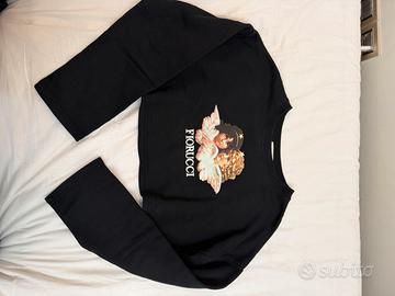Felpa crop top Fiorucci
