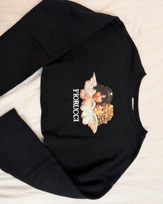Felpa crop top Fiorucci