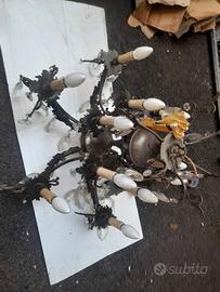lampade in ottone vintage