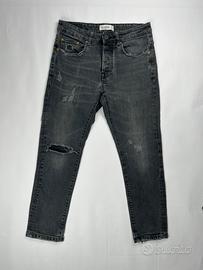 Jeans Neri Strappati Pull & Bear