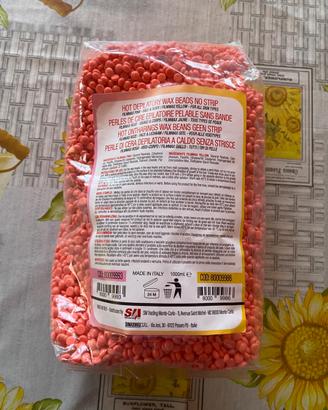 Cera depilazione a perle rosa da chilo