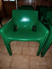 Set 12 Sedie Artemide "Gaudi" Verdi - Design Iconi