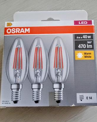 Lampadine led E14 4W 470 lm luce calda