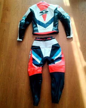 tuta moto Spyke in pelle 