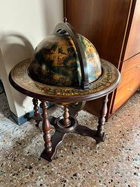 Mappamondo bar vintage stile antico 75cm