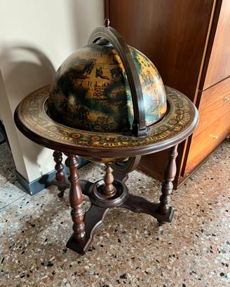 Mappamondo bar vintage stile antico 75cm