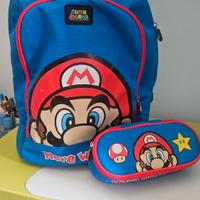Zaino +astuccio di Super Mario 