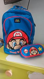 Zaino +astuccio di Super Mario 