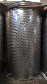 contenitore acciaio vino olio alimenti 1000 litri