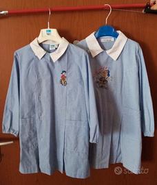 2 Grembiuli scuola infanzia bimbo tg 60 - 5 anni