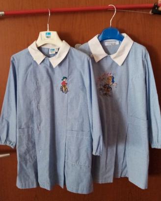 2 Grembiuli scuola infanzia bimbo tg 60 - 5 anni
