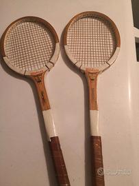 Coppia racchette tennis vintage legno Windsor