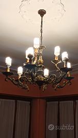 Lampadario in ottone 