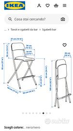 tavolo alto ikea con sgabell 