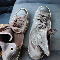 scarpe converse taglia 44  marroni in pelle 