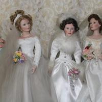 Bambole spose da collezione in porcellana