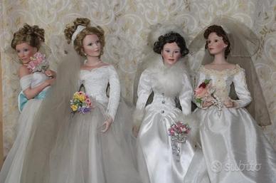 Bambole spose da collezione in porcellana