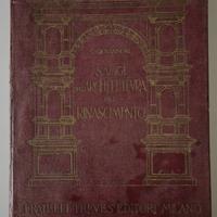 SAGGI SULL'ARCHITETTURA DEL RINASCIMENTO 1931