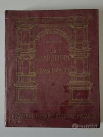 SAGGI SULL'ARCHITETTURA DEL RINASCIMENTO 1931