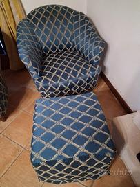 Poltrone con pouf abbinato